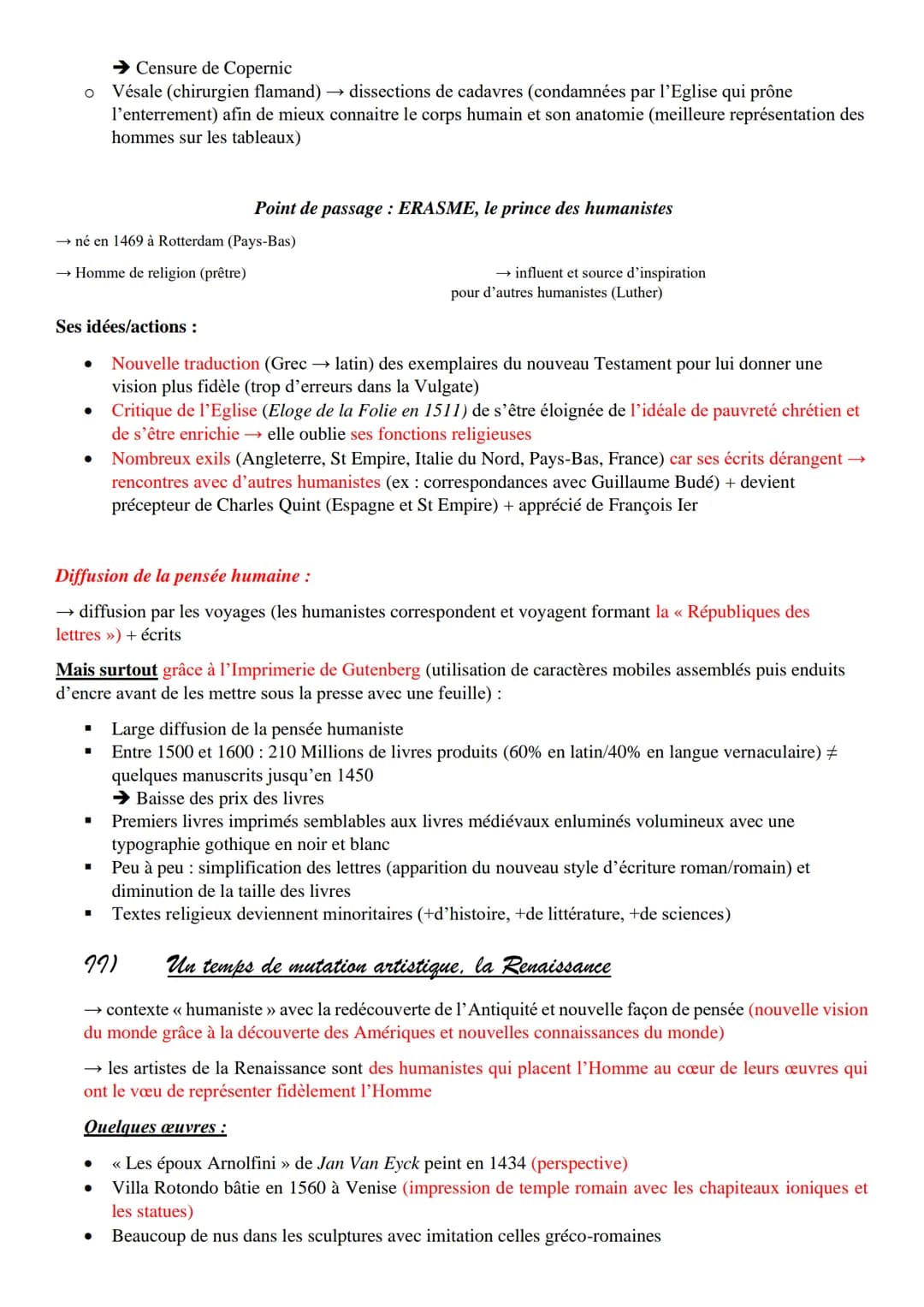 # Humanisme. Renaissances et réformes religieuses: les mutations de
l'Europe

Comment le renouveau de la pensée et de l'art favorise-t-il le