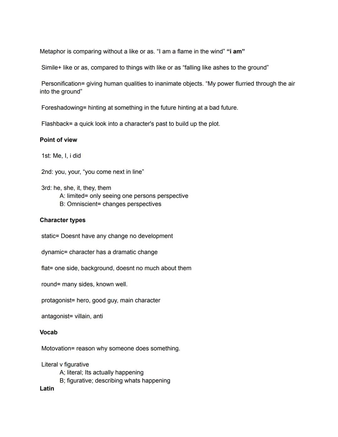 Metaphor is comparing without a like or as. "I am a flame in the wind" “i am"

Simile+ like or as, compared to things with like or as "falli