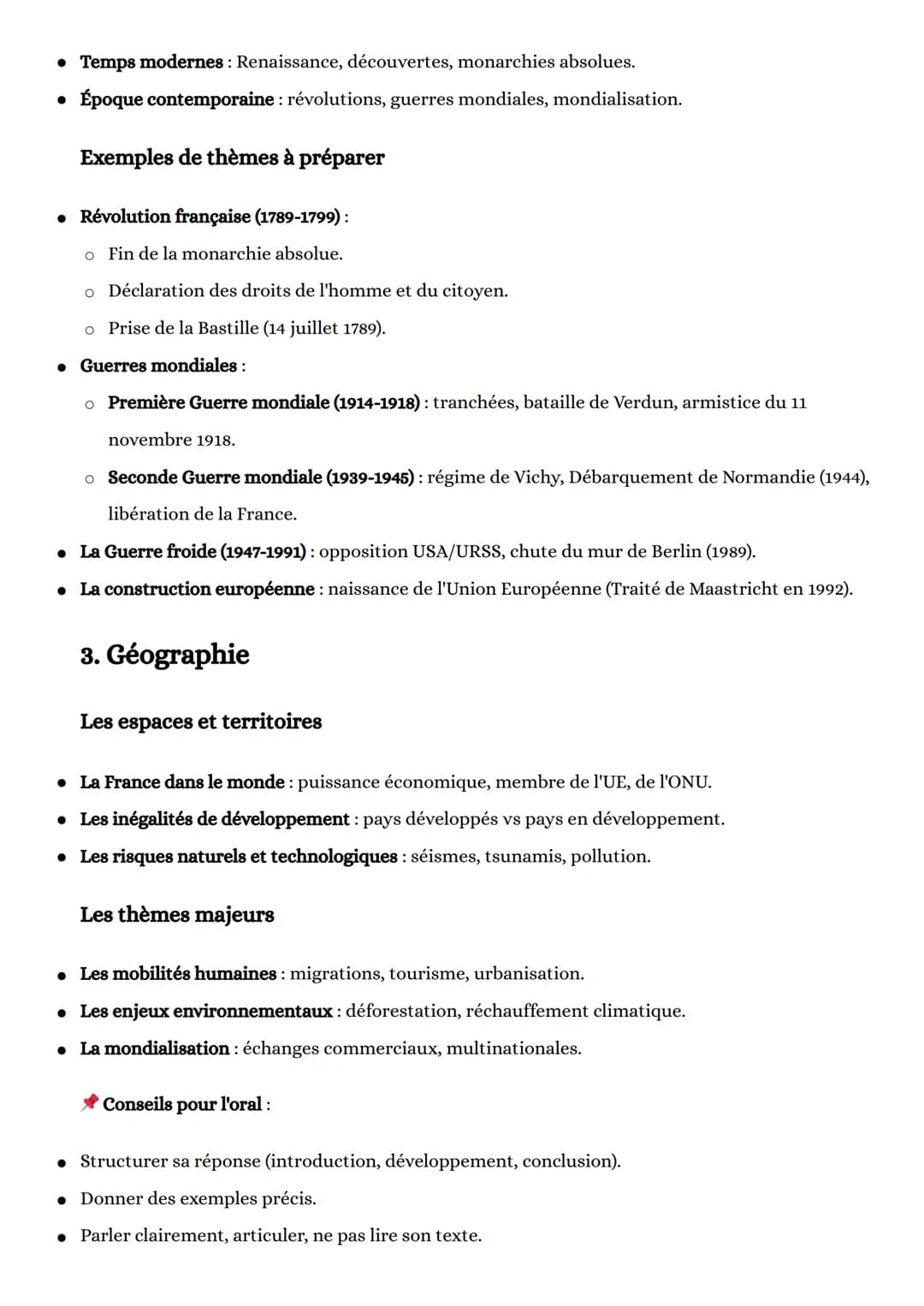 emc, histoire, géo

FICHE DE RÉVISION: EXAMEN ORAL (EMC, HISTOIRE, GÉOGRAPHIE)

# 1. Education Morale et Civique (EMC)

Les valeurs et princ