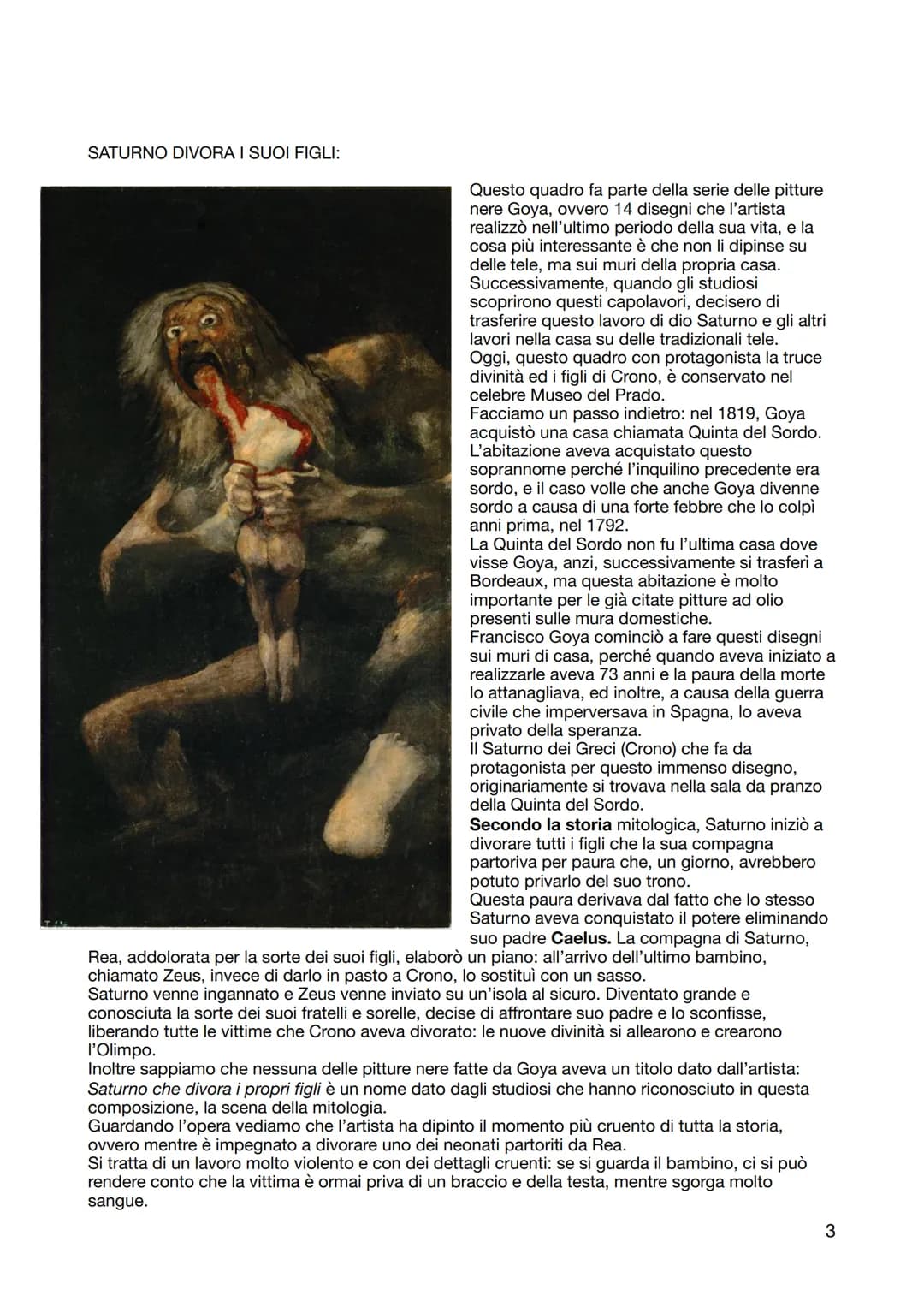 GOYA

Stessi anni di David e Canova, fine 1700 e inizio 1800, un contesto che apre le strade al
romanticismo. Esalta la ragione e c'è una co