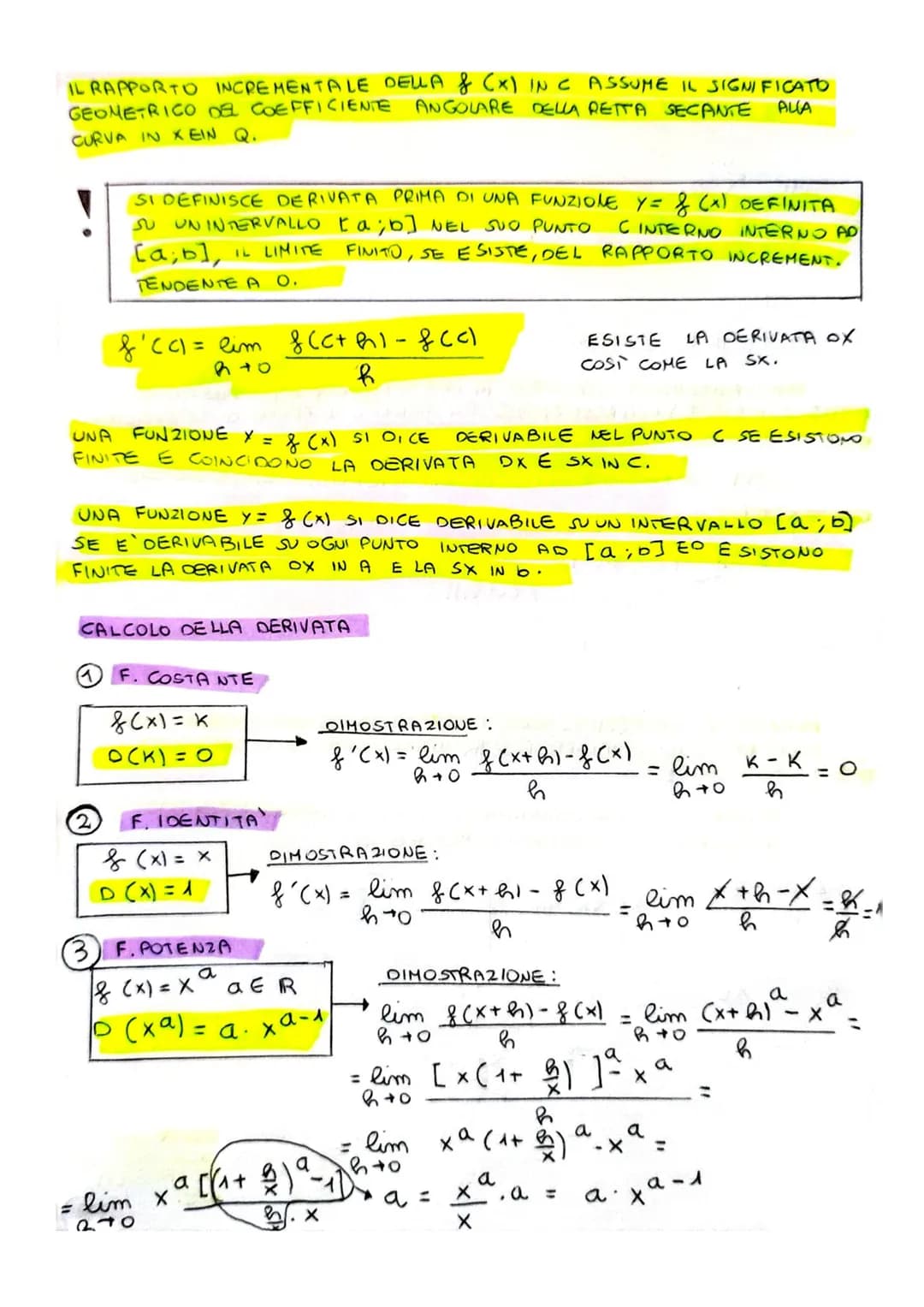 # ANALISI MATEMATICA (TEORIA)

FUNZIONI

- CRESCENTE $\rightarrow$ &:D+R

  UNA FUNZIONE SI DICE STRETTAMENTE CRESCENTE SU UN INTERVALLO
  I