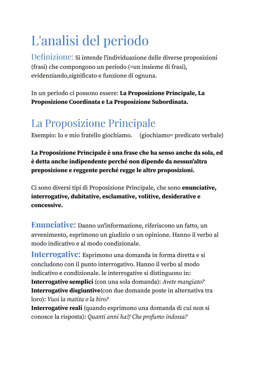 # L'analisi del periodo

Definizione: Si intende l'individuazione delle diverse proposizioni
(frasi) che compongono un periodo (=un insieme 