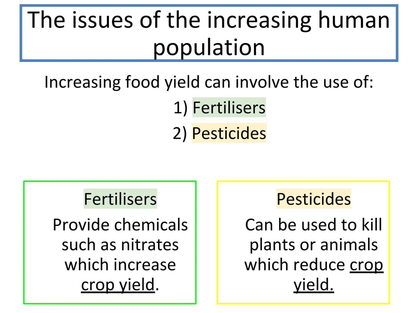 # N5 Unit 3 KA5
Food Production # N5 biology course

1. Cell Biology
2. Multicellular Organisms
3. Life on Earth Unit 3 – Life on Earth

1. 