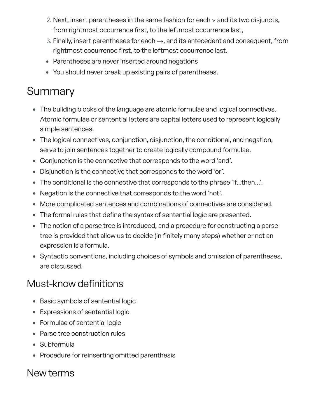 # OLI - 2. Syntax and symbolization

Atomic Formulae and Logical Connectives

*   Two categories:
*   Atomic formulae: sentences with no log