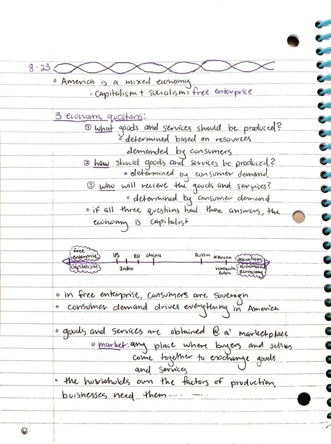 AP ECO
8-18. Basics of Economy
• money facillitates the exchange process
• money does not create the economy

What are we studying?
• Econom