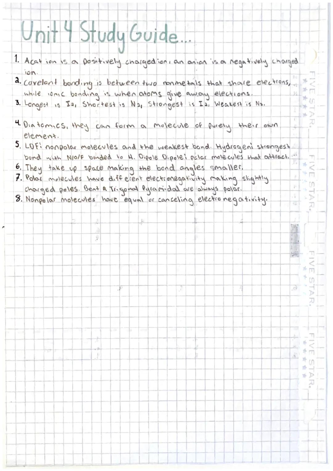 # Unit 4: Honors Bonding Test Review

Naming Mixed Practice: Determine if the following compounds are ionic or covalent and name them
using 