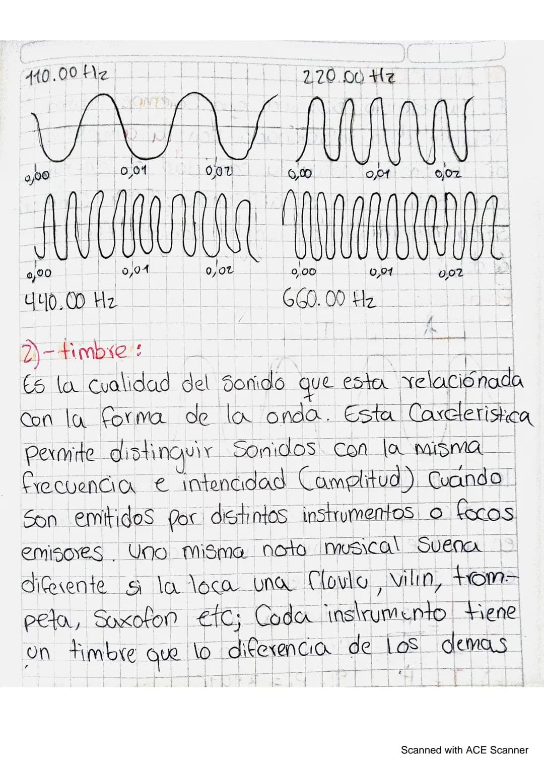# Caracteristicas del Sonido:

61 tono es la caracteristica que me permite
Clasificar el sonido en agudos (Altas frecuencias)
y sonidos grav