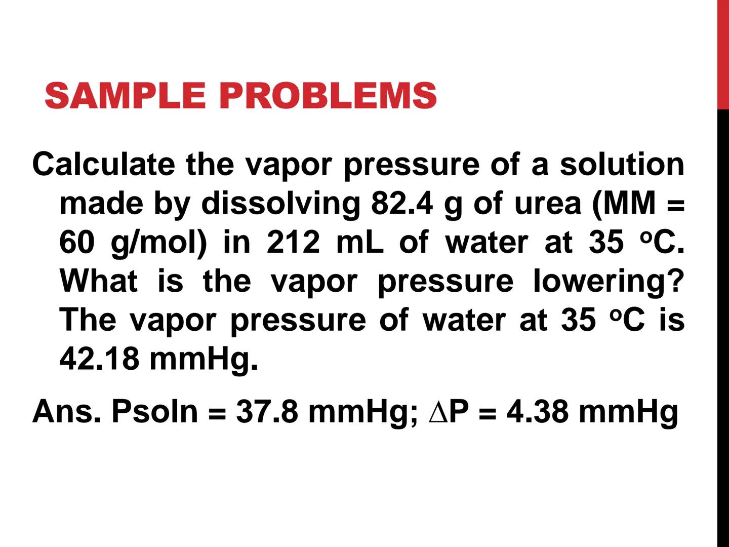 # COLLIGATIVE

# PROPERTIES

# OF SOLUTIONS # COLLIGATIVE
PROPERTIES

Colligative properties are properties of a
solution that depend only o