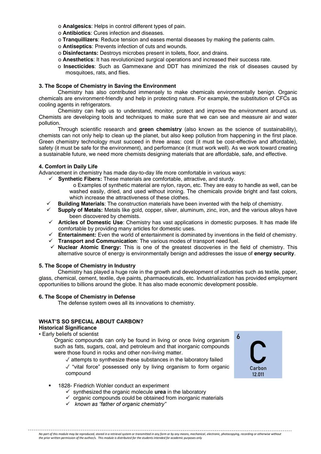 Chapter 1: Introduction to Chemistry
and Organic Chemistry
Objectives: After completion of the lesson, the students shall be able to:
1. Gai