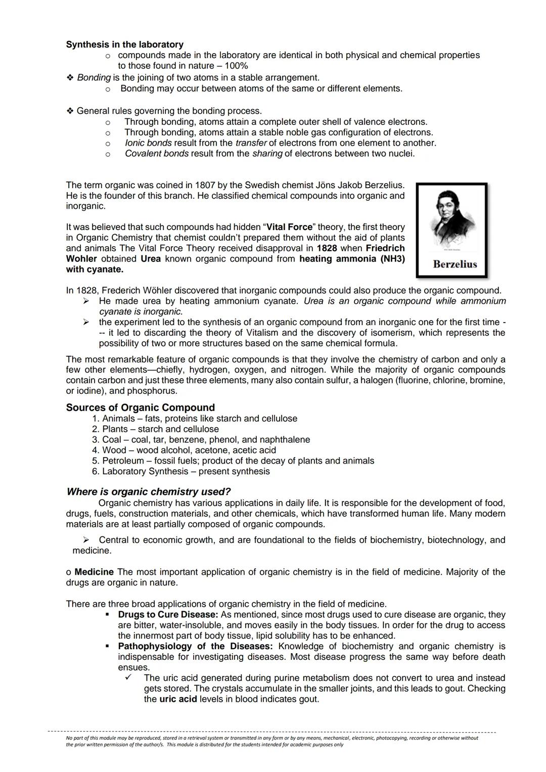 Chapter 1: Introduction to Chemistry
and Organic Chemistry
Objectives: After completion of the lesson, the students shall be able to:
1. Gai