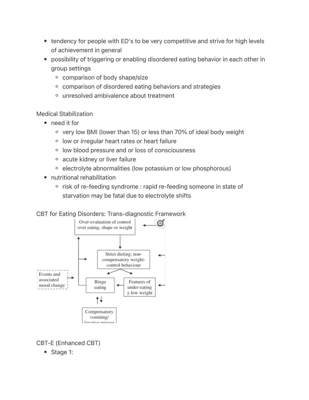 # Eating Disorders

Types of Eating Disorders

*   anorexia nervosa
*   bulimia nervosa
*   binge eating disorder
*   pica
*   rumination di