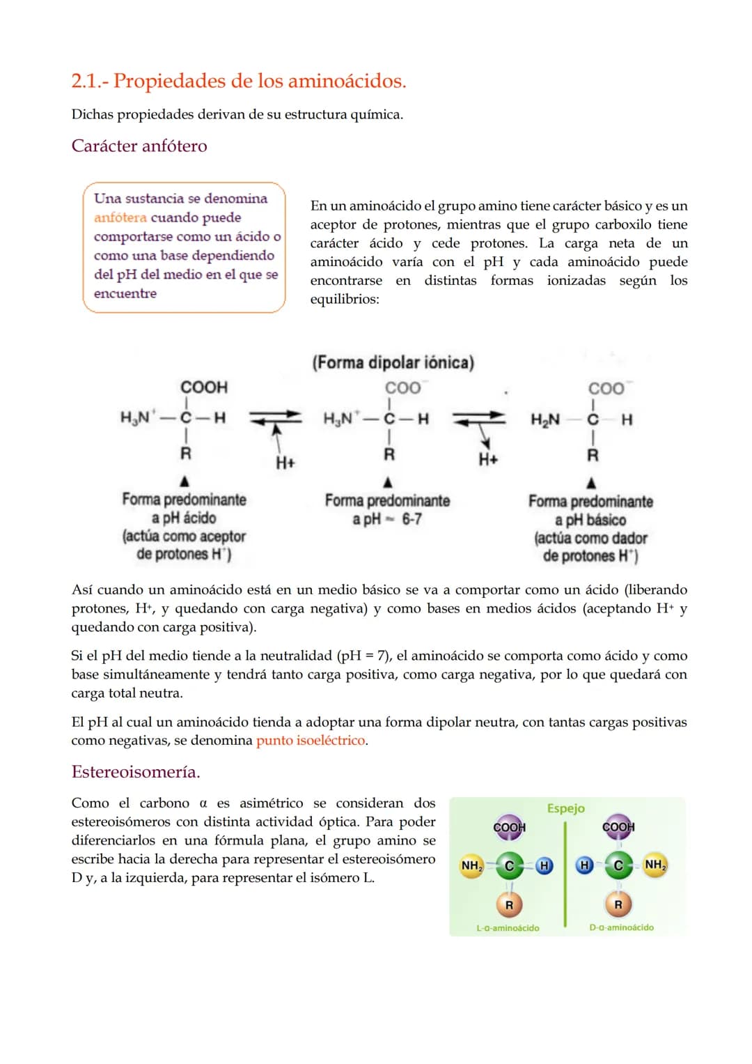 TEMA 9. Proteínas.

1.- Características generales de las proteínas.

2.- Los aminoácidos.

3.- El enlace peptídico.

4.- Estructura de las p