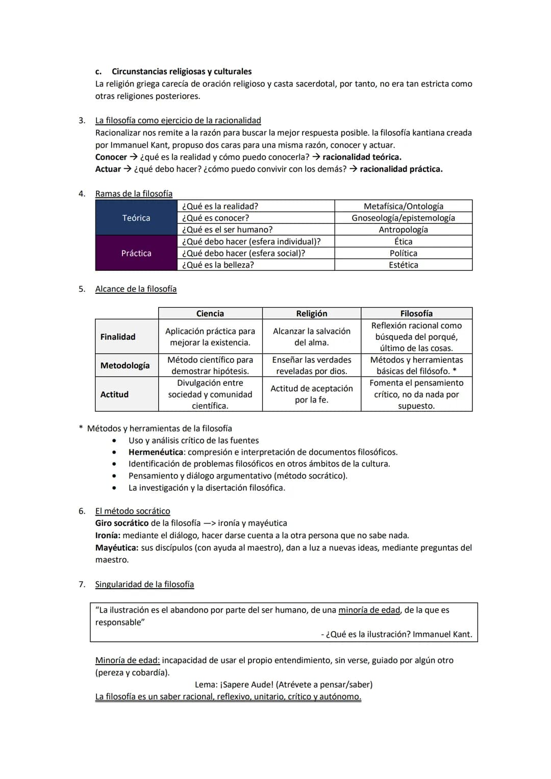 # Tema 1. La reflexión filosófica en torno a la filosofía

1.  Los primeros filósofos

En la Grecia prefilosófica obtenían respuestas a trav