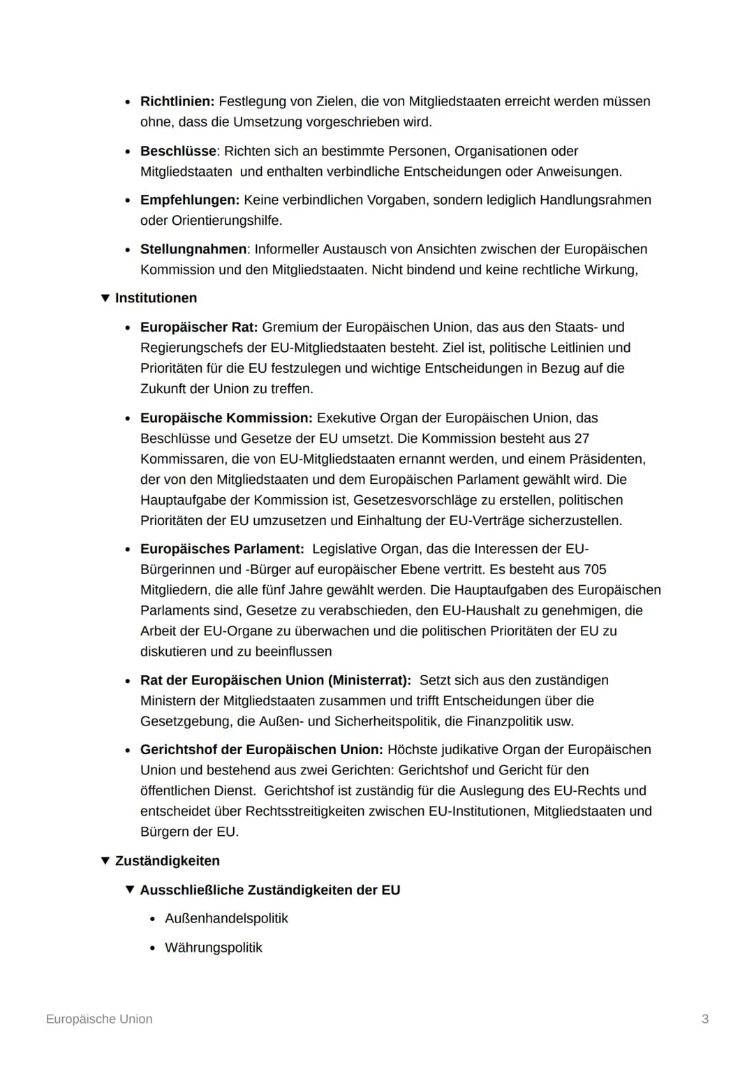 # Europäische Union

▼ Werte und Ziele

*   Achtung der Menschenwürde, Freiheit, Demokratie, Gleichheit, Rechtsstaatlichkeit
    und Mensche