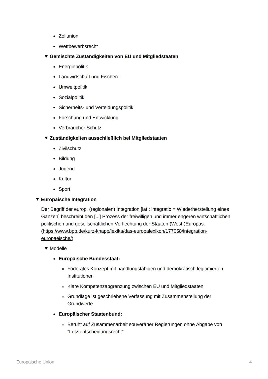 # Europäische Union

▼ Werte und Ziele

*   Achtung der Menschenwürde, Freiheit, Demokratie, Gleichheit, Rechtsstaatlichkeit
    und Mensche