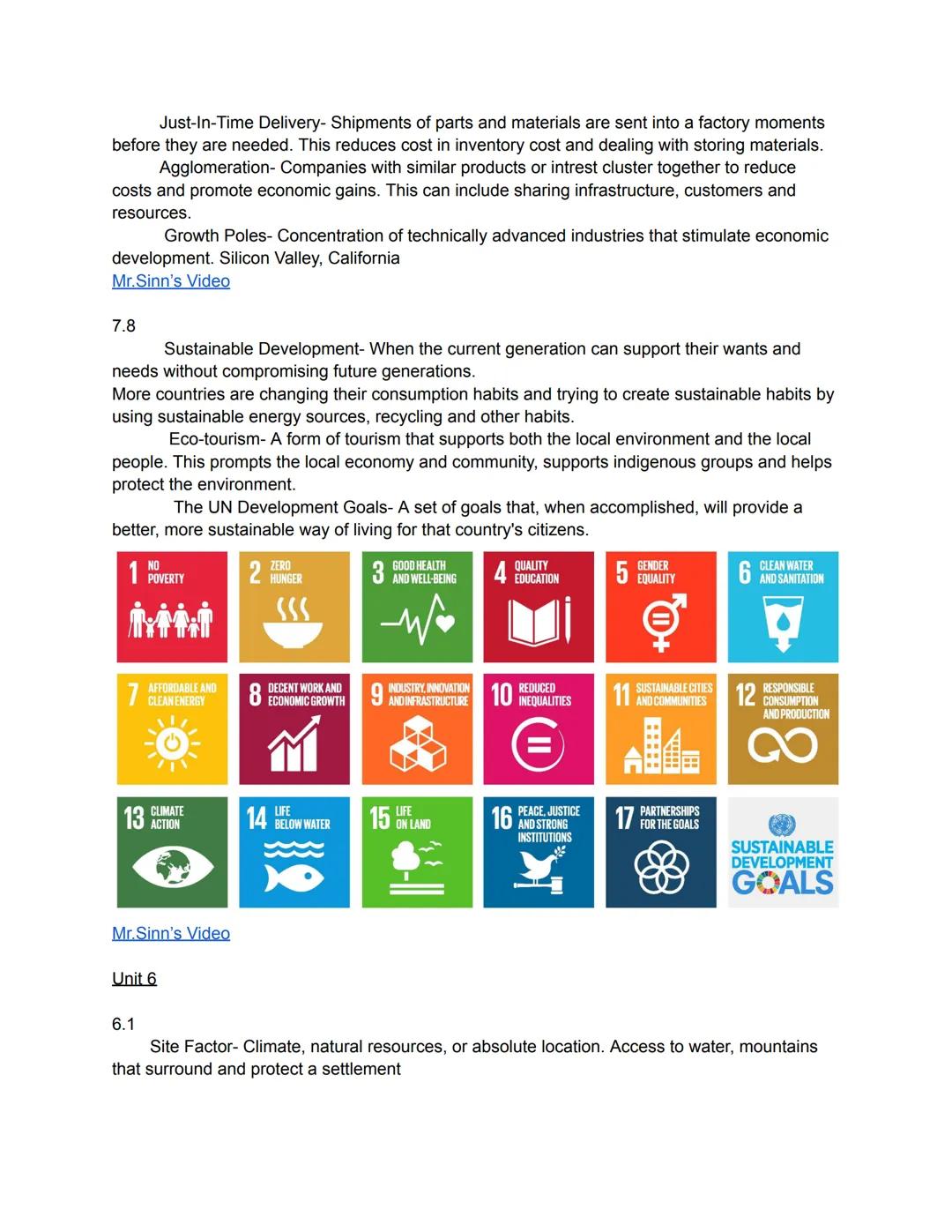 Unit 7
7.1
Before the industrial revolution, most products were made at home. These Cottage Industries
were very labour intensive, slow and 
