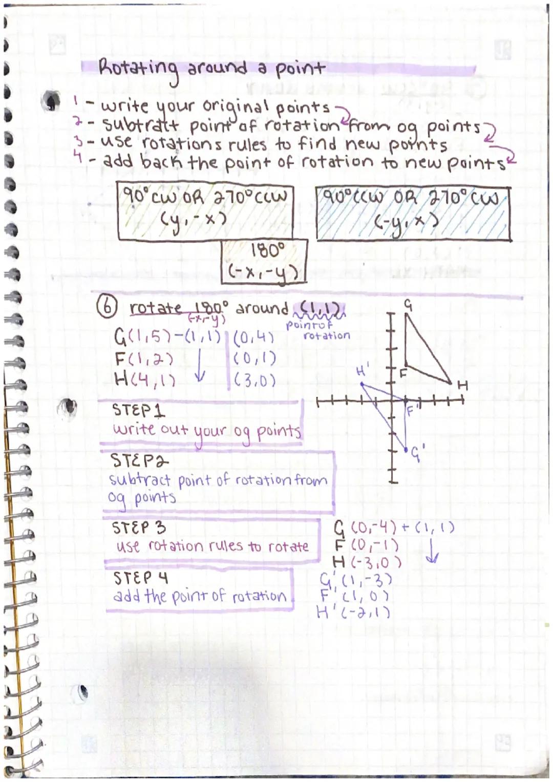
<h2 id="reflections">Reflections</h2>
<h3 id="vocabulary">Vocabulary</h3>
<ul>
<li>A rigid motion is a transformation that preserves length