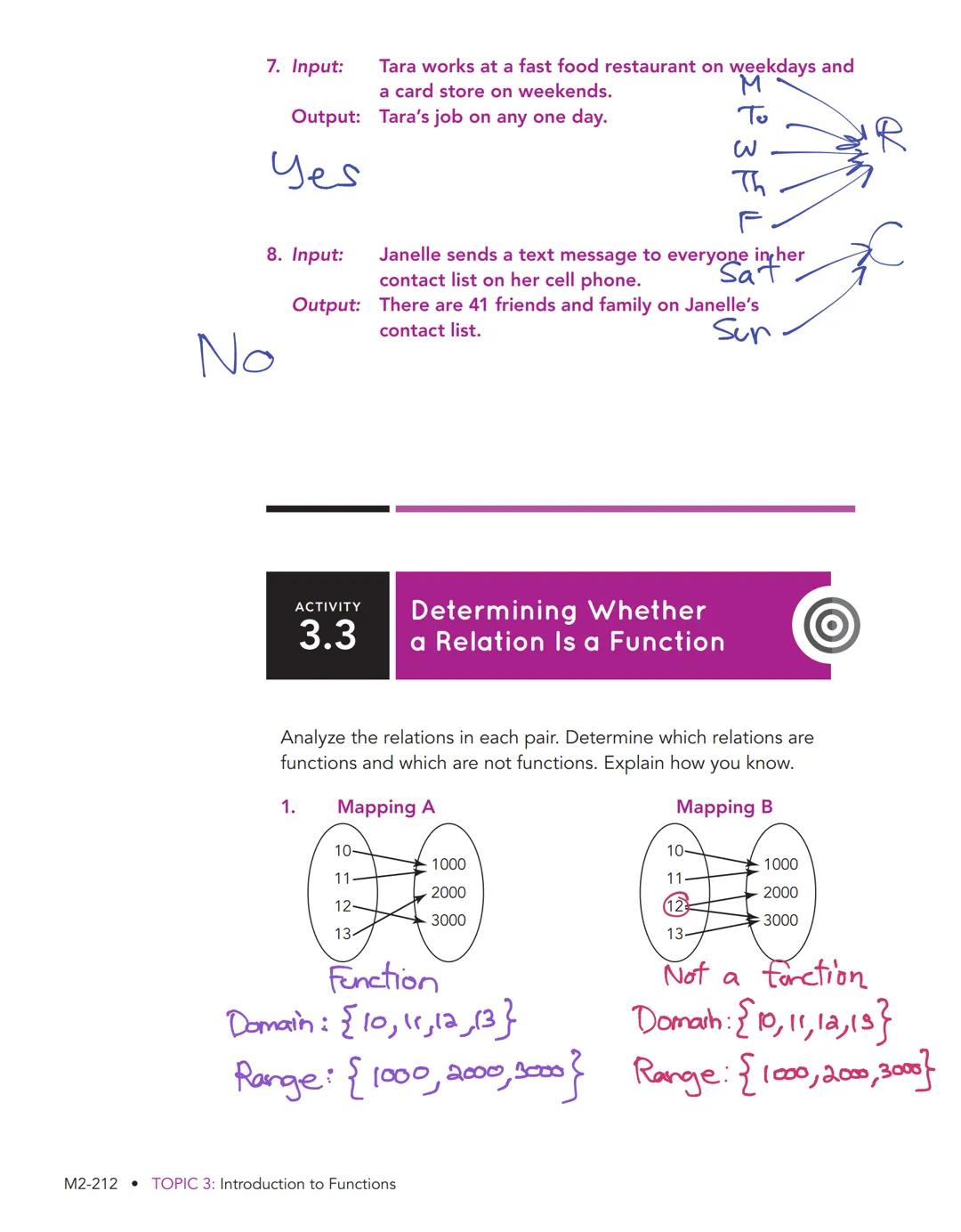 # One or More 3
Xs to One Y
Defining Functional Relationships

WARM UP
Evaluate each expression
given the set of values
{1, 6, 12, 25).

1. 