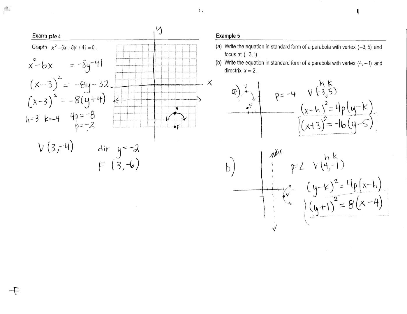 Conics
Introduction to Conics: Parabolas
- A conic section (or simply conic) is the intersection of a plane and a
double-napped cone
- In th