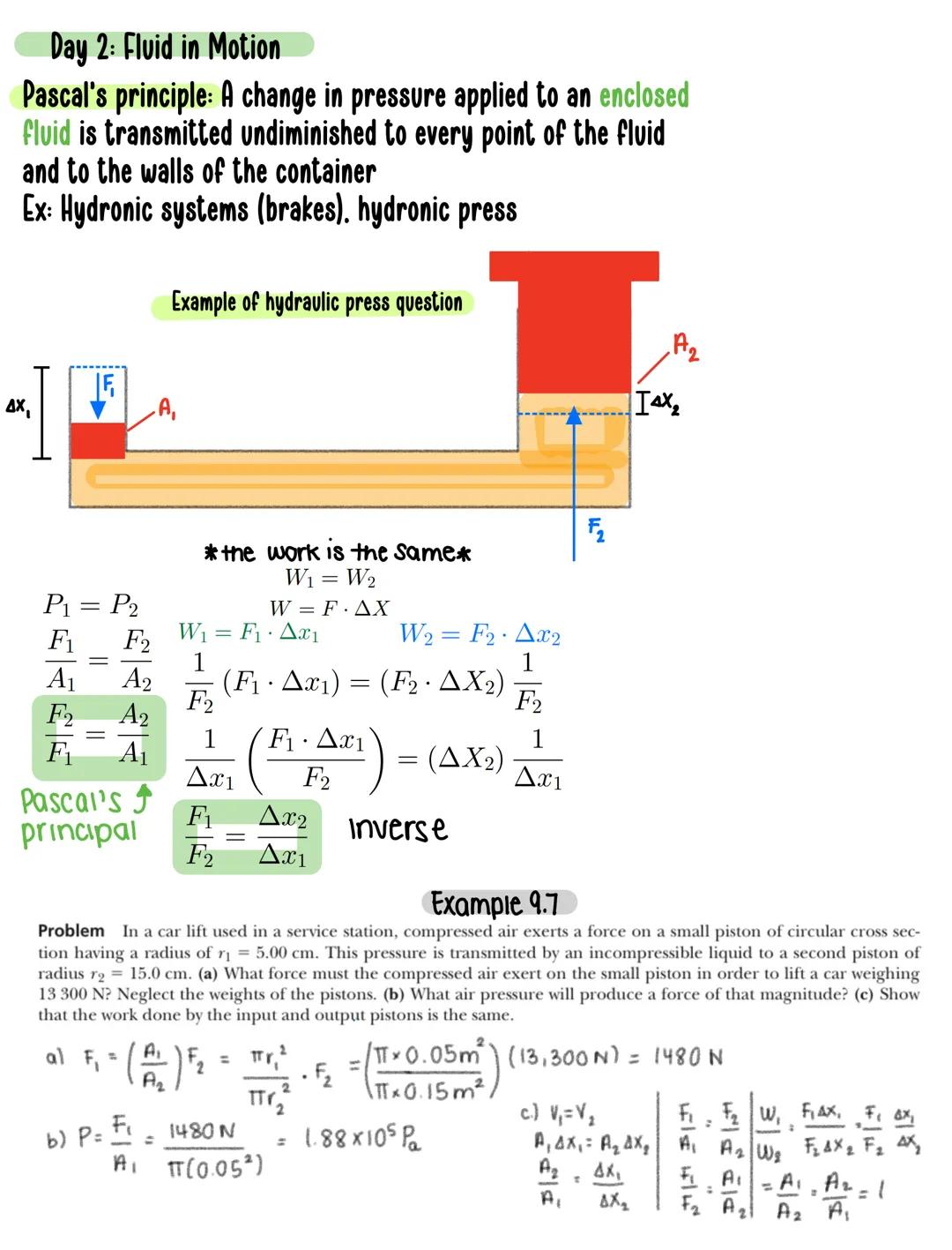 # Chapter nine: Fluids

Density and Pressure

DENSITY IS DEFINED AS

$\rho$=$\frac{m}{V}$kg/m³

PRESSURE IS DEFINED AS

P=$\,\frac{F}{A}$Pa 