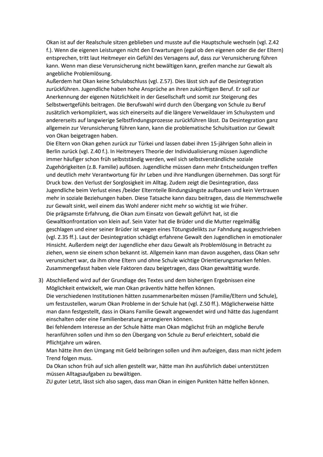 Desintegrationstheorie nach W. Heitmeyer

Vorgegebener Text
Aus heiterem Himmel

Berlin an einem Tag im Winter, Freitagmittag, kurz nach ein