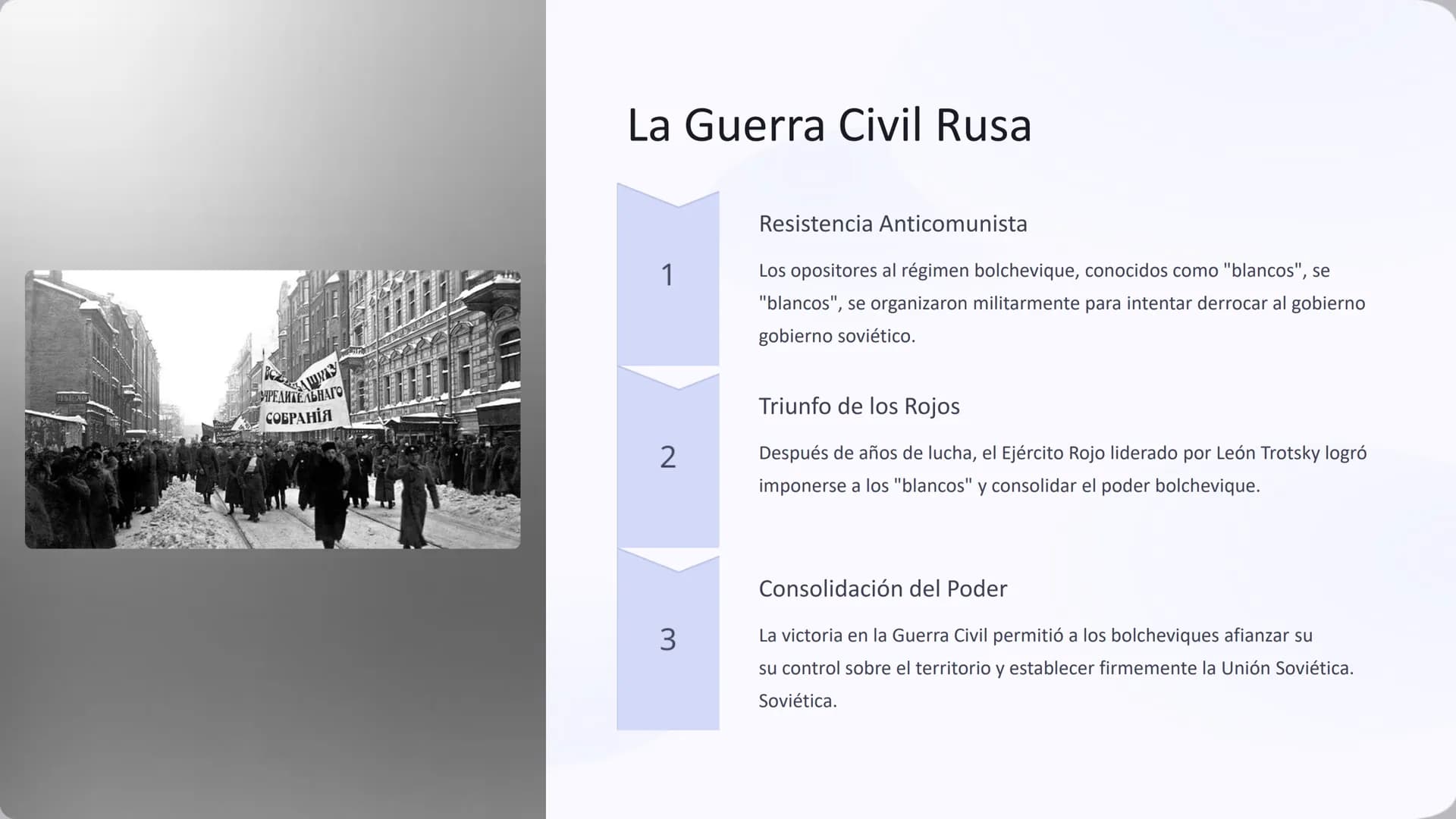 # La Revolución Rusa

La Revolución Rusa fue un hito trascendental en la historia del siglo XX,
siglo XX, marcando el fin del Imperio Ruso y