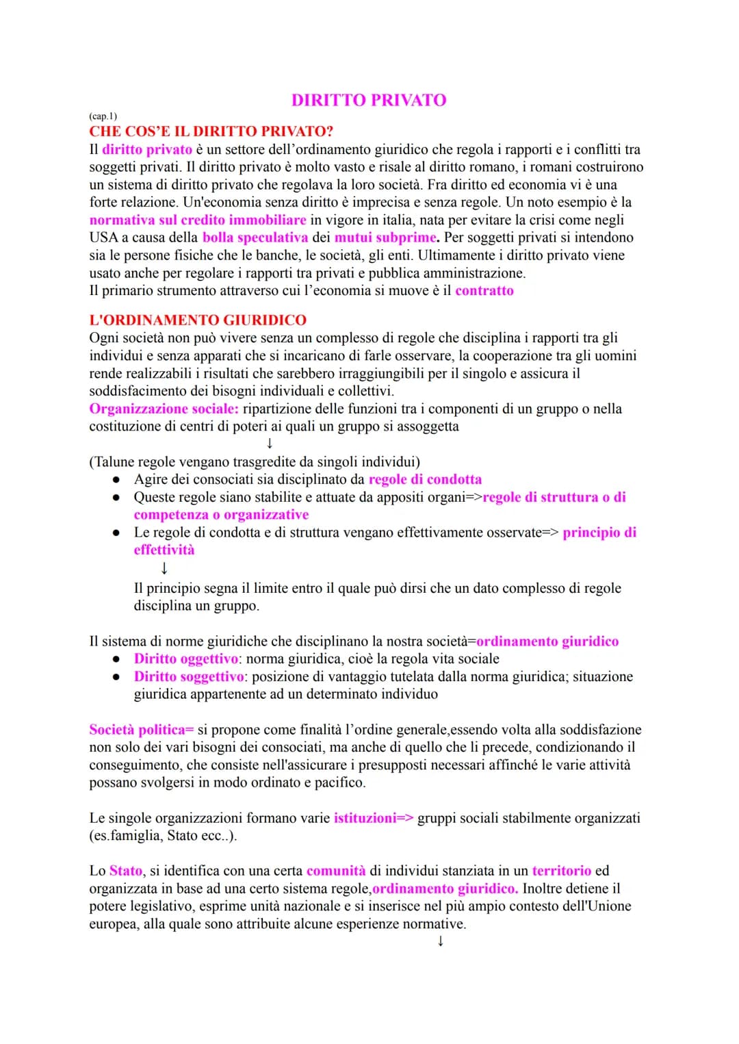 (cap.1)
# DIRITTO PRIVATO
## CHE COS'E IL DIRITTO PRIVATO?
Il diritto privato è un settore dell'ordinamento giuridico che regola i rapporti 