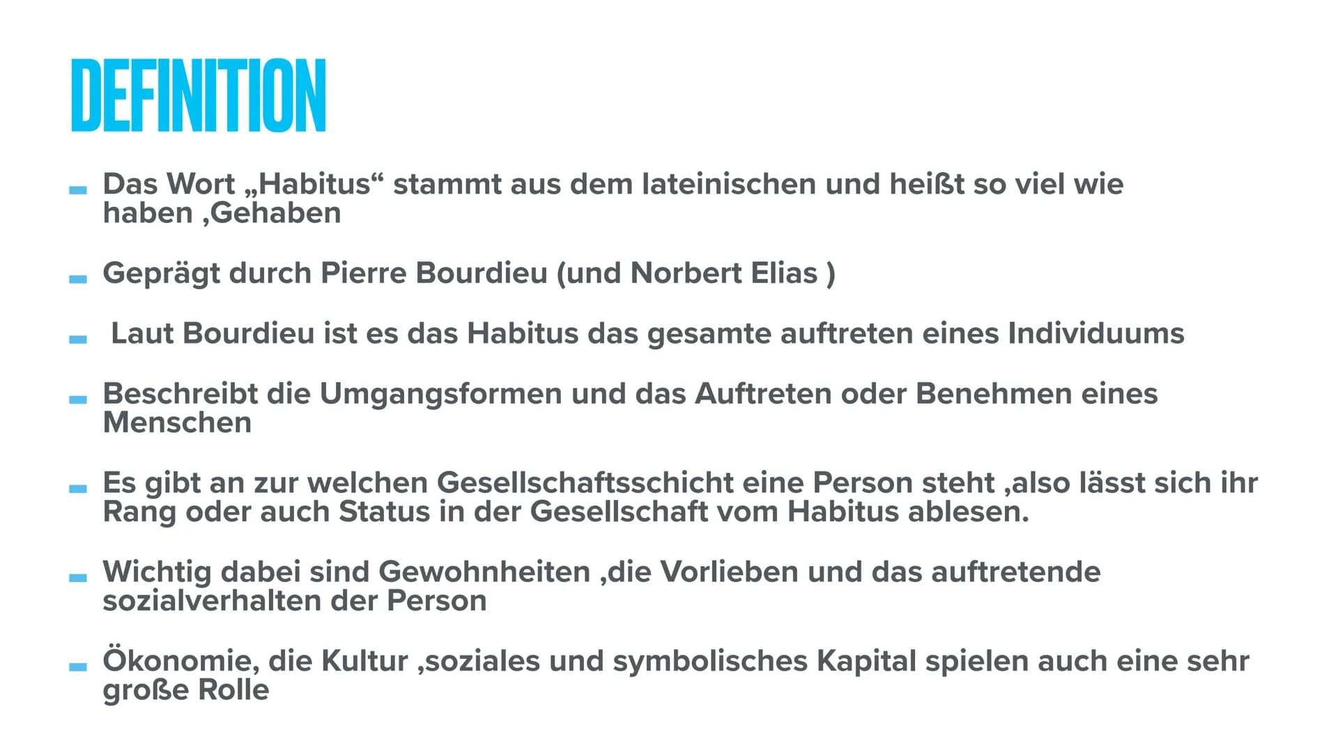 # SOZIALE MILIEUS # GLIEDERUNG

1. Definition
2. Die Habitustheorie von Pierre Bourdieus
3. Die Sinus-Milieus
1. Definition
2. Die verschied