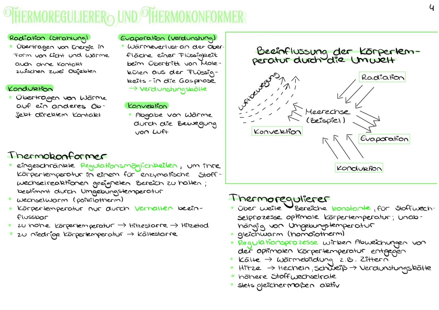 THERMOREGULIERER UND THERMOKONFORMER

Radiation (Strahlung)
*   Übertragen von Energie in
    Form von Licht und wärme
    auch ohne Kontakt