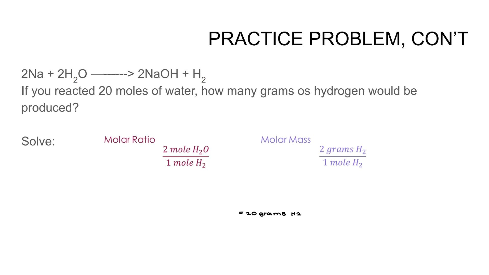 STOICHIOMETRY # STOICHIOMETRY

• So in order to determine the mass amounts of the
products/reactants in a reaction we will need stoichiometr