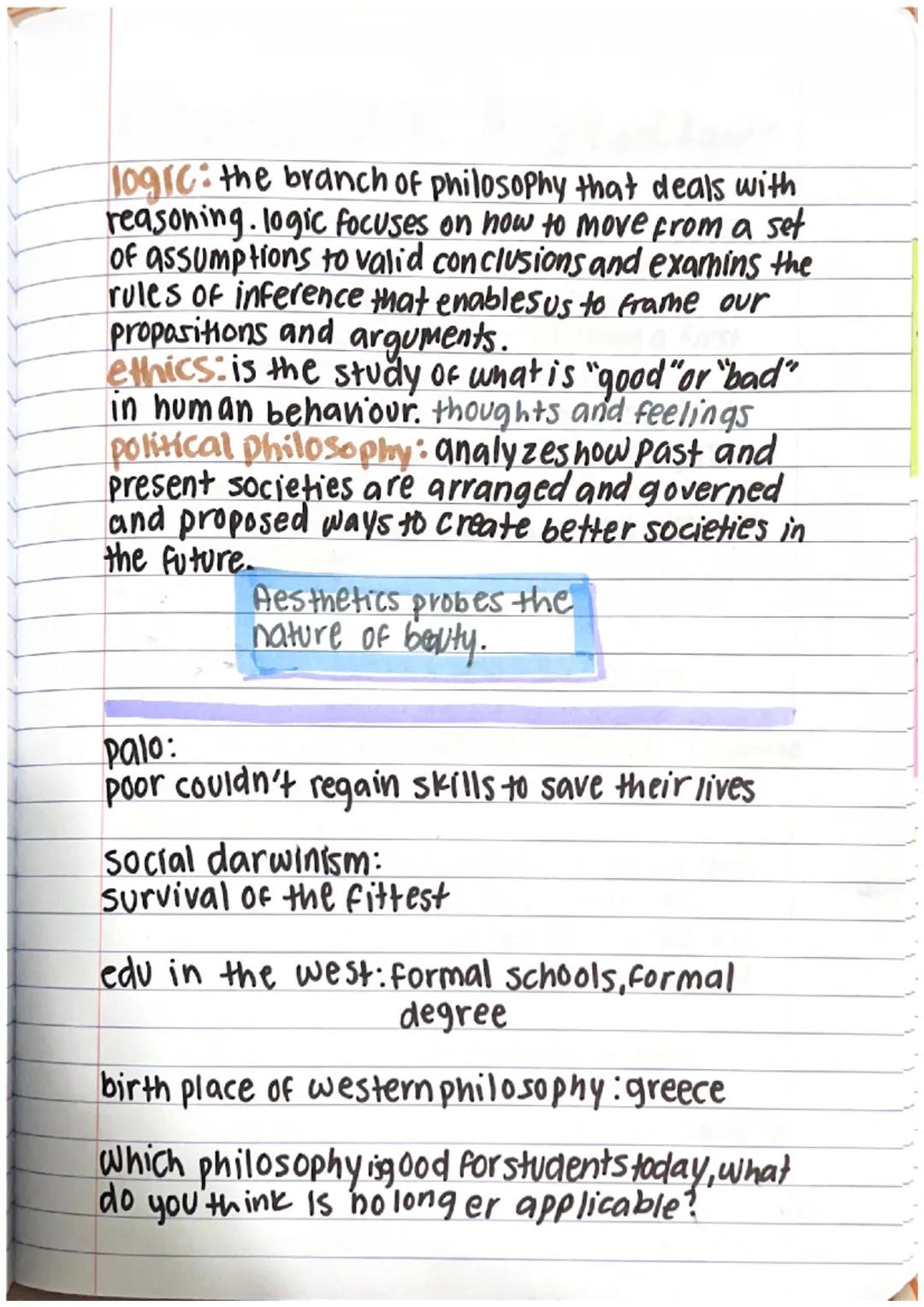 # CH6: Philosophy
of Education

What is a philosophy of education and
why should it be important to you?
a branch of applied or pratical phi
