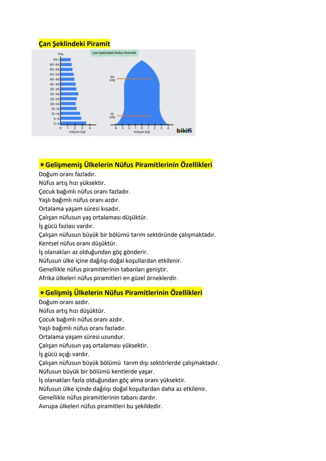 # Nüfus Coğrafyası

Sınırları belirli bir alanda yaşayan kişi sayısına nüfus denilmektedir.
Demografya bilimi inceler.

## Nüfus Sayımları

