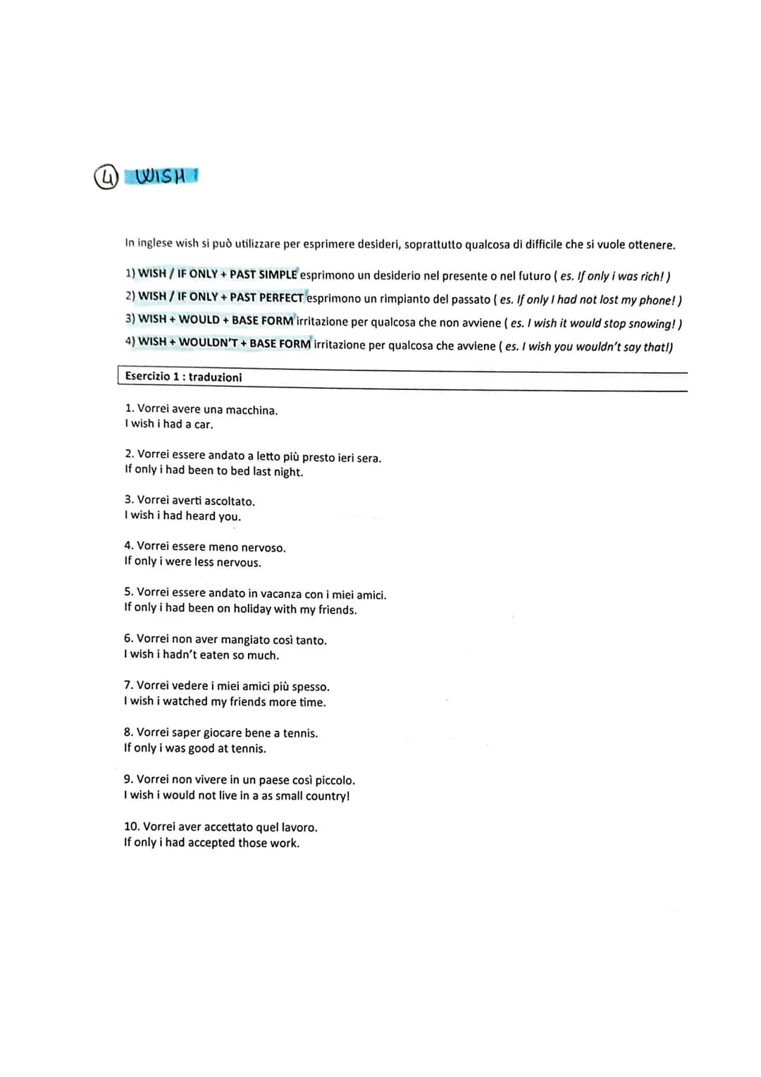 # GRAMMATICA INGLESE LIVELLO B2

① PAST TENSES

- PAST SIMPLE

  - AZIONI CONCLUSE NEL PASSATO

  - CON LAST/AGOI YESTERDAY OPPURE DATE PREC