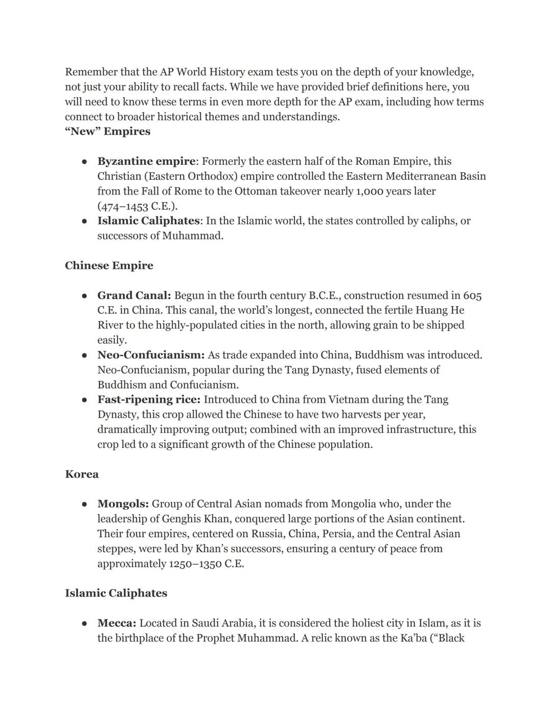 # AP World History Notes: Period 3 (600 to 1450 C.E.)

Love these notes? Check out Kaplan's AP World History Prep Plus Book on
Amazon.

## 6