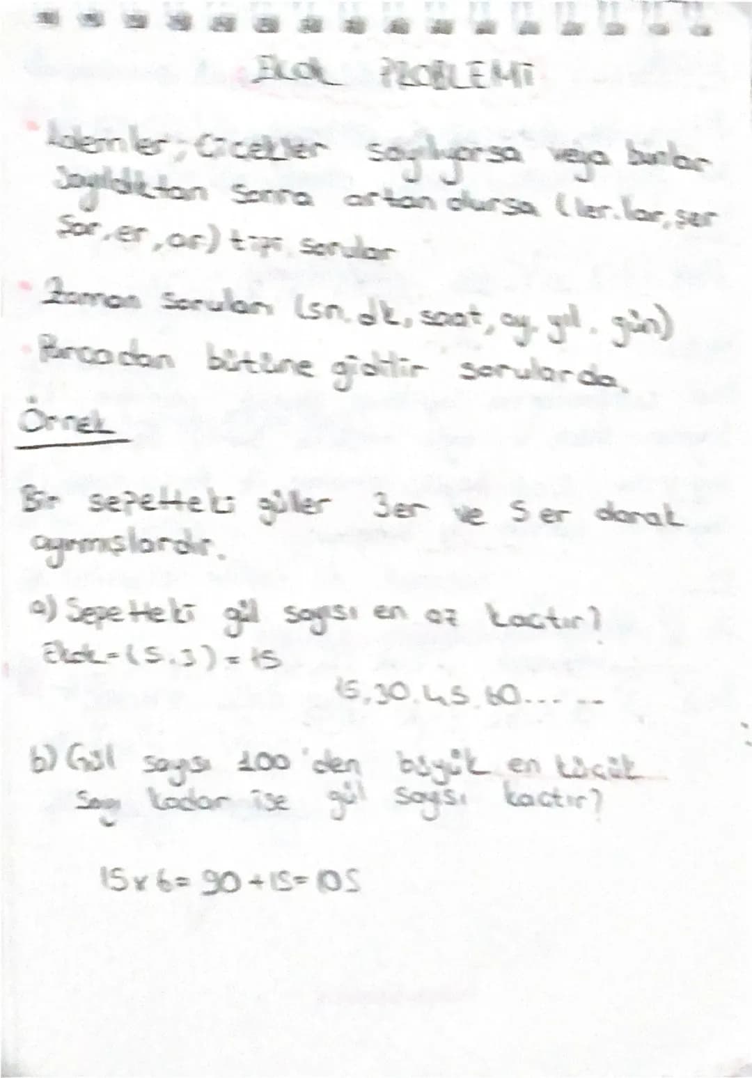 # EKOL PROBLEMT

*   Lalemler; Cicekler sayılıyorsa veja bunlar
    Joyıldıktan sonra artan dursa (ler.lar, ser
    Sor, er, or) tipe Sorula