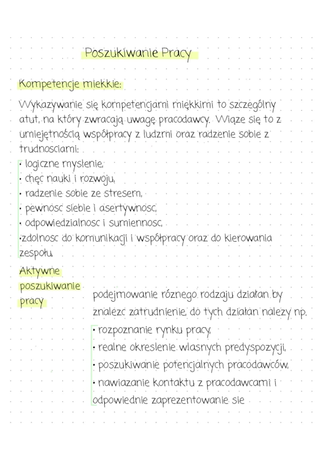 Poszukiwanie Pracy

Kompetencje miekkie:

Wykazywanie się kompetencjami miękkimi to szczególny
atut, na który zwracają uwagę pracodawcy. Wią