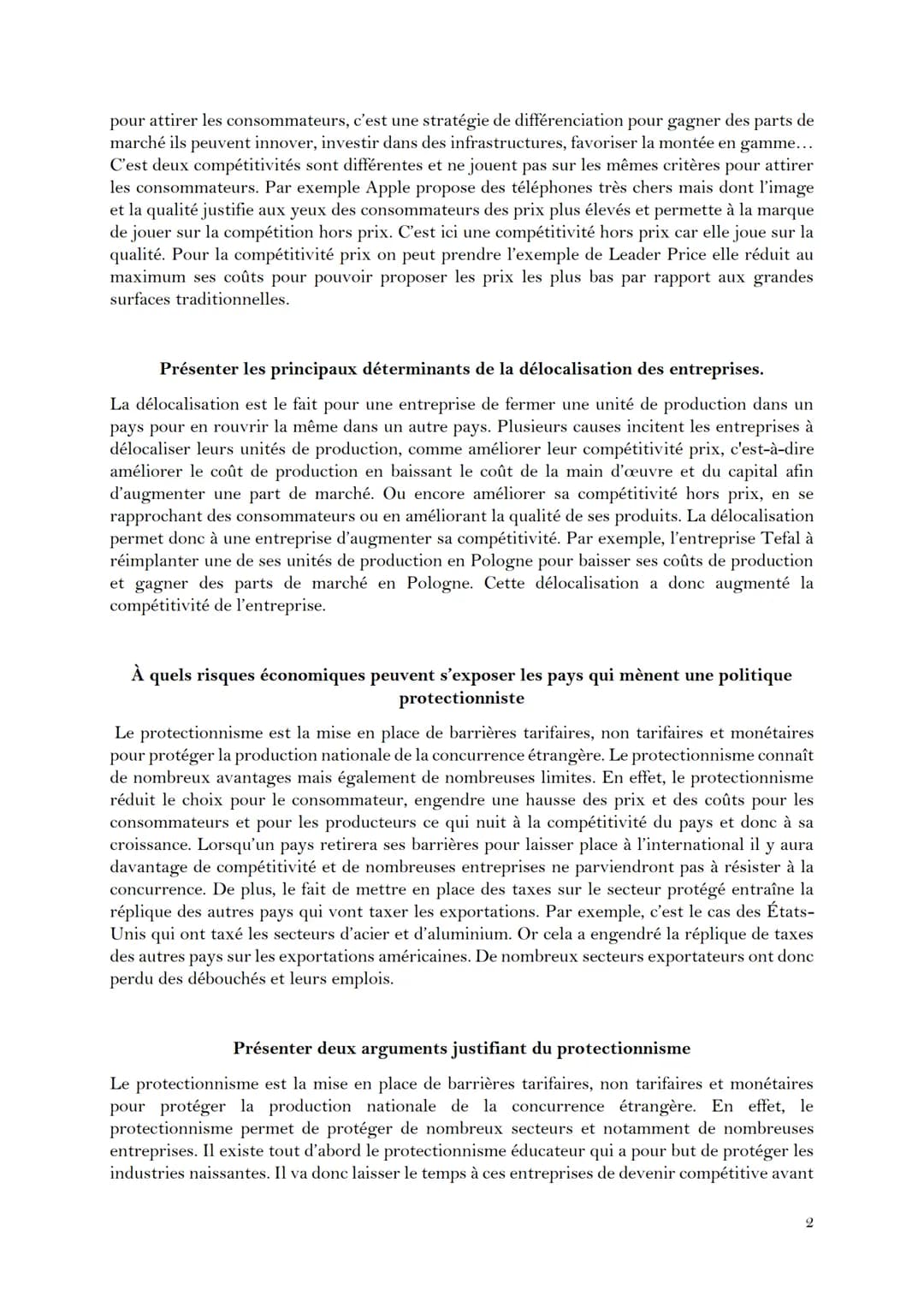 # EC1-COMMERCE INTERNATIONAL

Présentez le concept de différenciation.

Pour parler ainsi de différenciation, il faut tout d'abord un échang