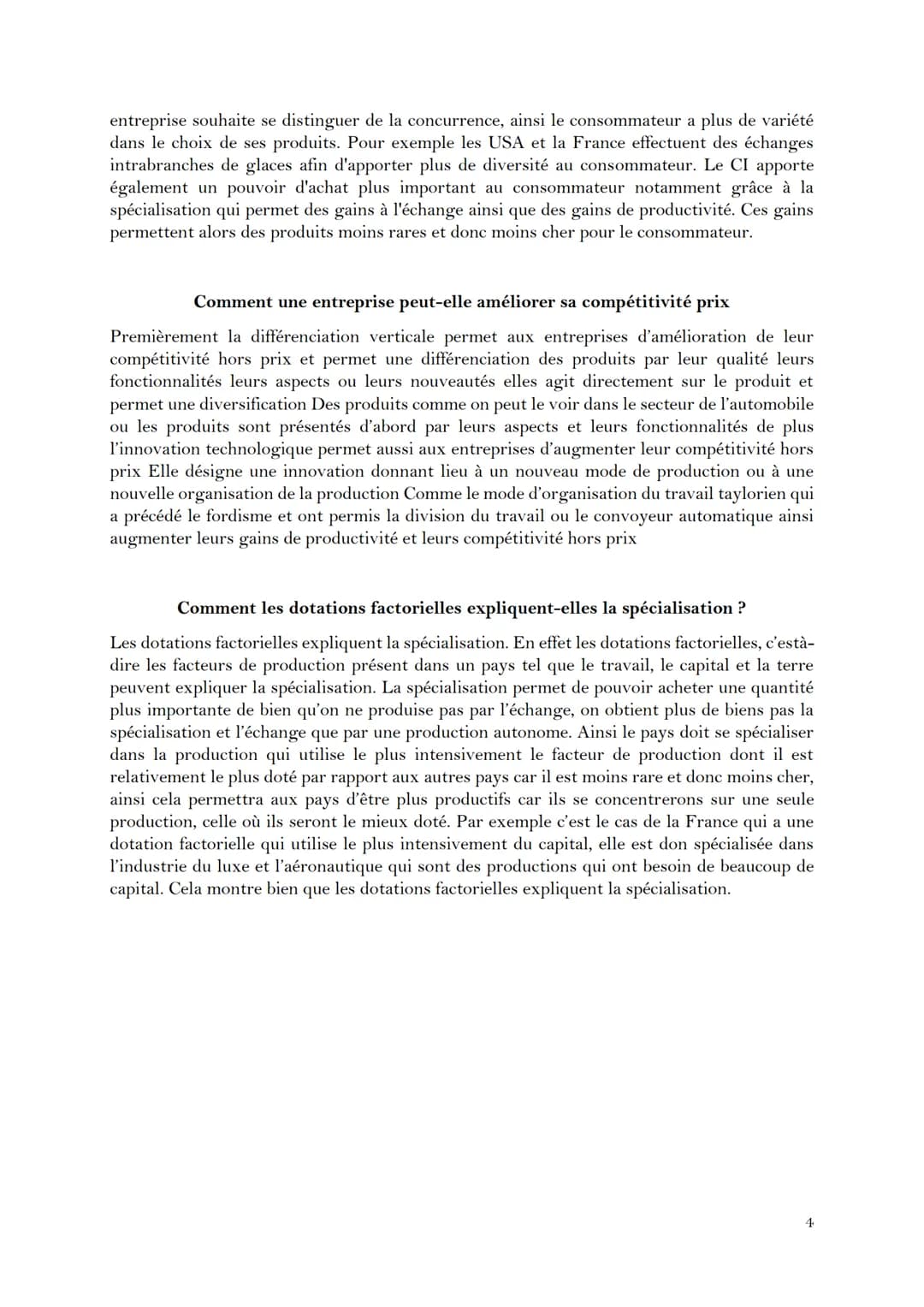 # EC1-COMMERCE INTERNATIONAL

Présentez le concept de différenciation.

Pour parler ainsi de différenciation, il faut tout d'abord un échang