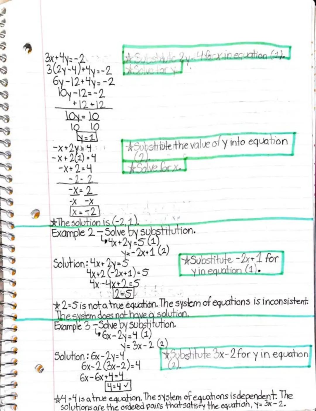 # Section 6.2: Solving Systems of Linear Equations (Substitution) 3/25/18

1.  Finding a graphical solution of a system of equations is base