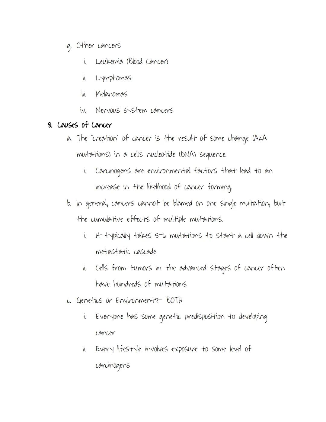 Cancer Notes

I Cancer In The U.S today

a The Reality of Cancer

i. Cancer is the second leading cause of death in the U.S.

ii. 1,762,450 