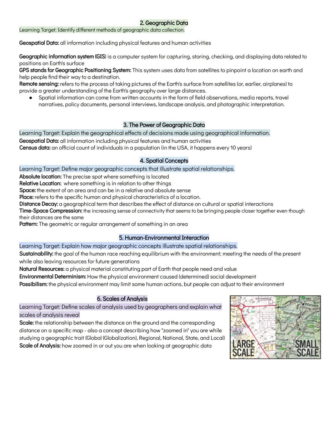 # UNIT ONE: THINKING GEOGRAPHICALLY

## 1. Introduction to Maps

Learning Target: Identify types of maps, the types of information presented