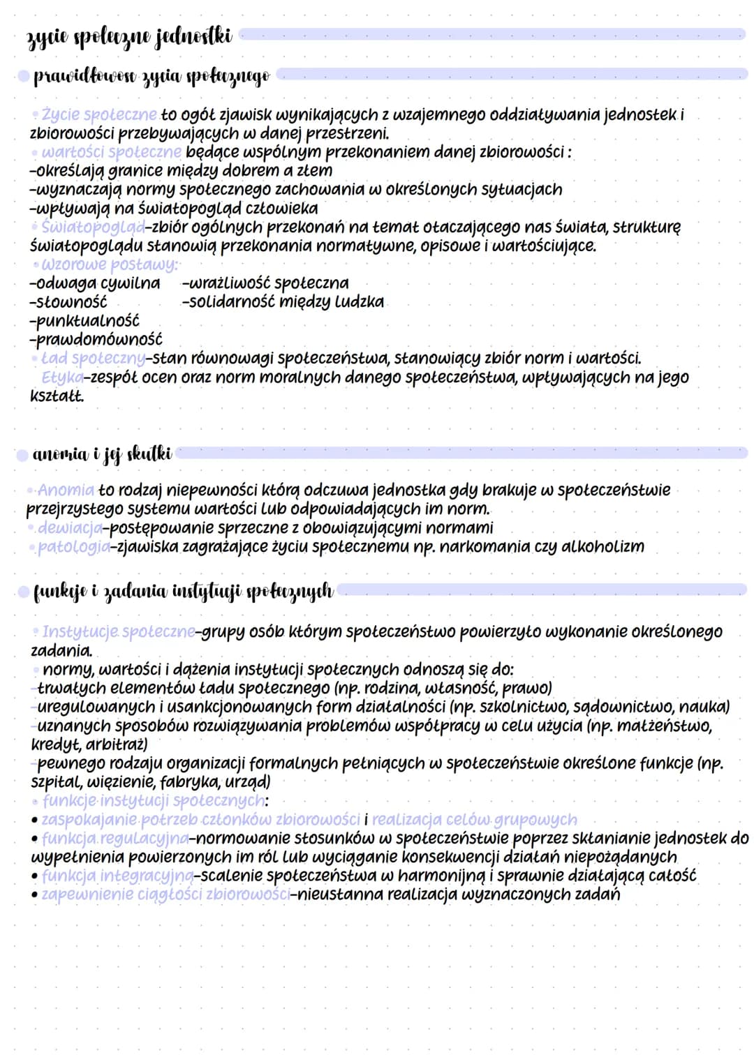 # zycie spoleczne jednostki

prawidłowon zycia spotaznego

*   Życie społeczne to ogół zjawisk wynikających z wzajemnego oddziaływania jedno