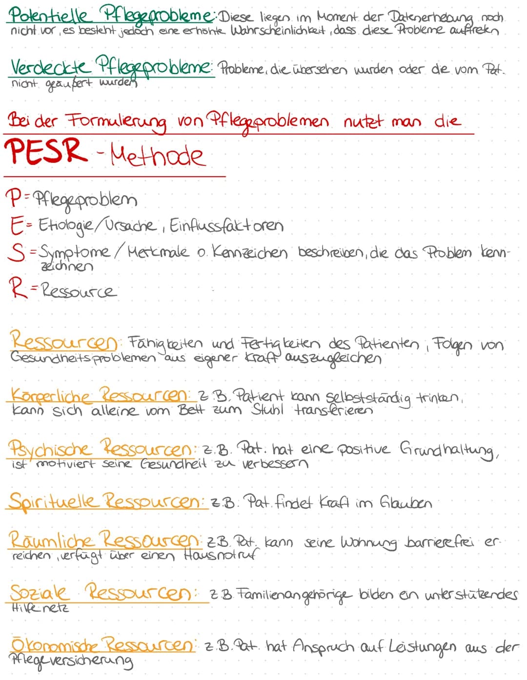 # Pflegeplanung -Grobe Übersicht

6-Schritt-Modell nach Fiechter und Meier

1. Informationen sammeln

2. Probleme und Ressourcen erfassen, P