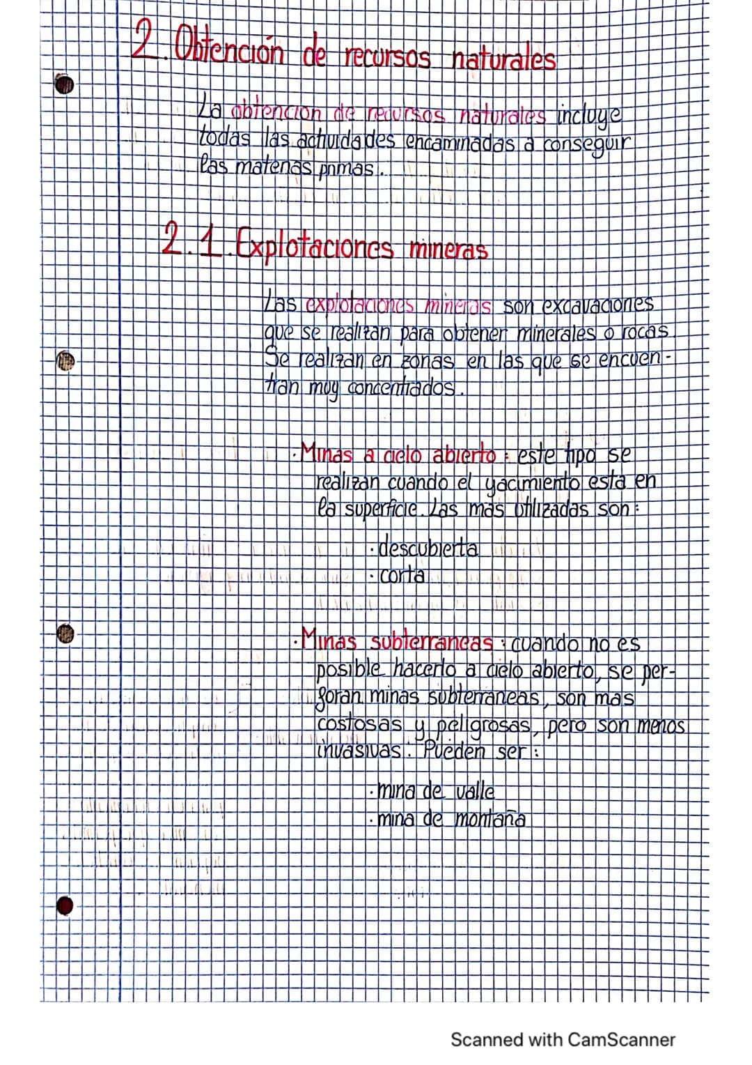 1- Recursos Naturales

2.- Obtención de Recursos Naturales

3 - Repercusiones del uso de los recursos
naturales

4.-C problema de los residu