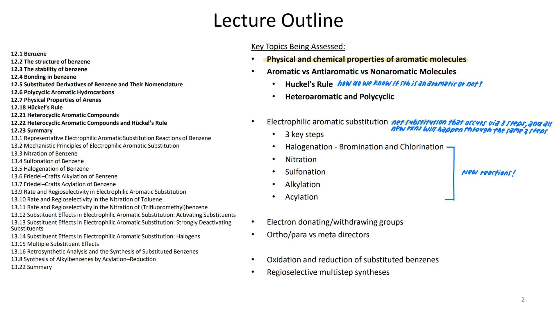 Quiz 5: Aromatic Compounds
different type of double
bona arrangement
Homework Module: Module 5 due
LO Mastery Quiz: Quiz 5 available on
Reca