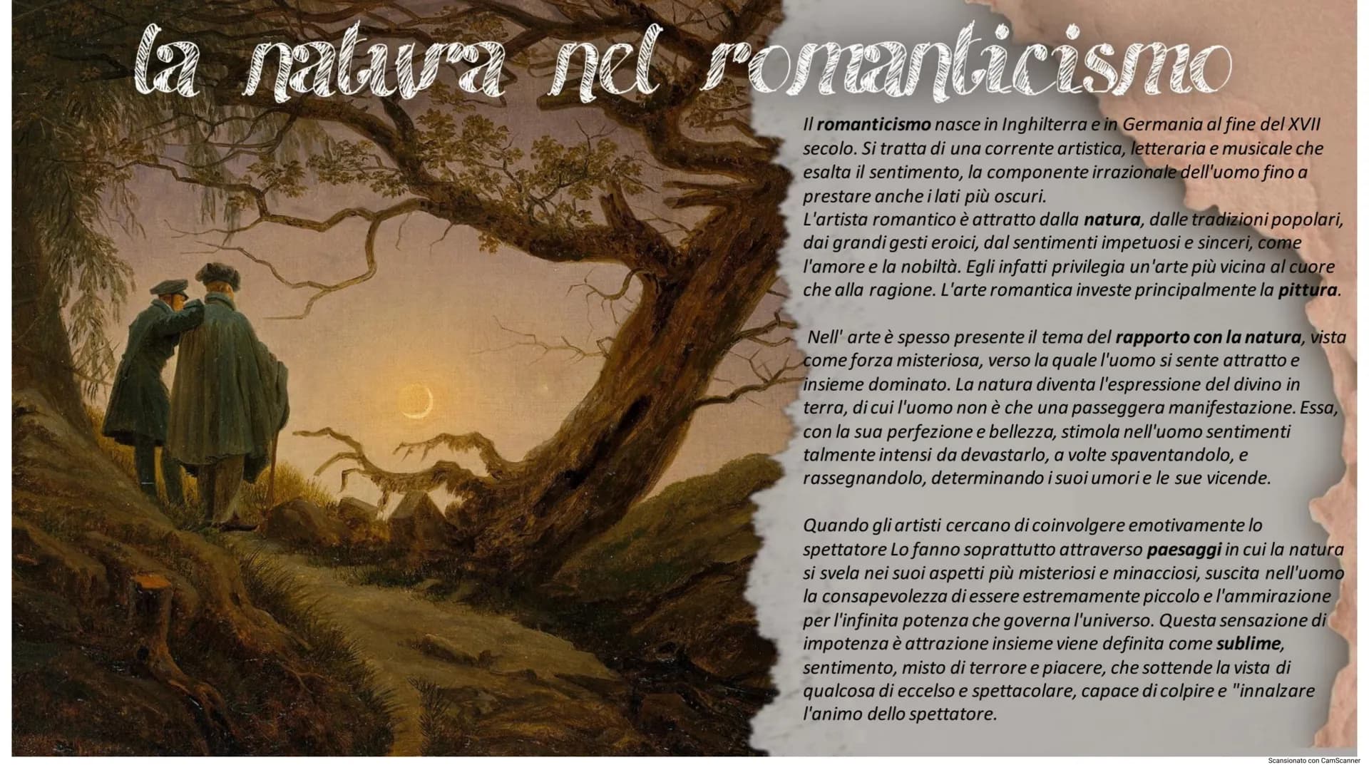 Il viandante sul mare di nebbia
e la concezione della natura nel romanticismo

Scansionato con CamScanner # la natwa nel romanticismo

Il ro