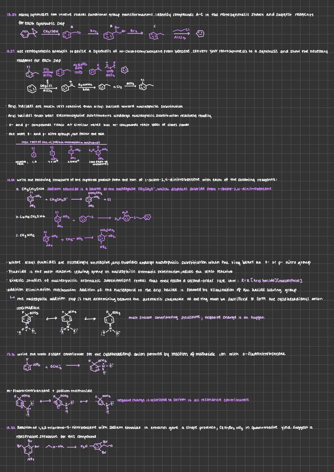 
<p>In aromatic compounds, substitution is observed instead of addition. There are different types of electrophilic substitution reactions, 