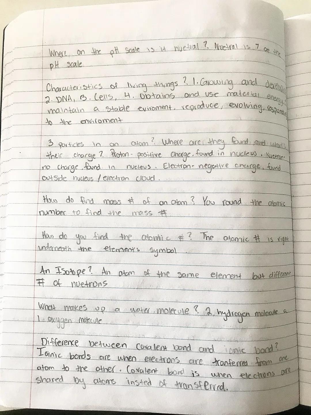 # Chapter 1-10 Notes

Biology Midterm Studly Guide
Kyara

What is science? An organized way of gathering and
analyzing evidence about the na