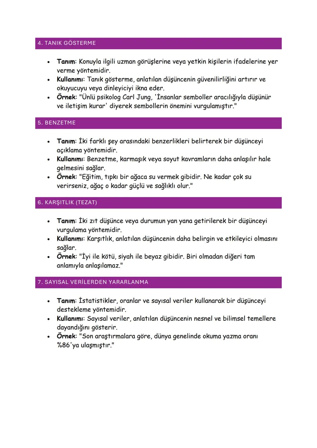 # DÜŞÜNCEYİ GELİŞTİRME
# YOLLARI

Düşünceyi geliştirme yolları, yazılı veya sözlü anlatımlarda bir fikri daha net,
anlaşılır ve etkileyici h