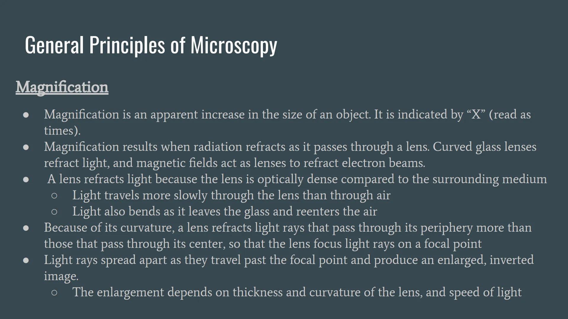# Chapter 4: Microscopy, Staining, and Classification

... # Units of Measurement

Since microorganisms are small, and a unit of measure is 